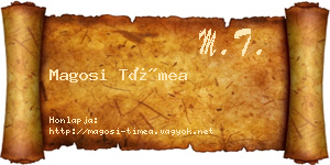 Magosi Tímea névjegykártya
